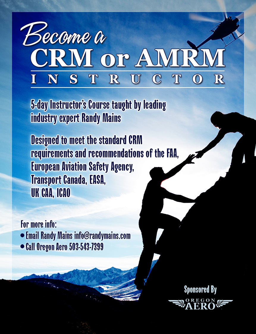 Randy Mains CRM AMRM instructor course